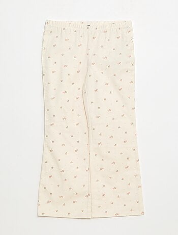 Conjunto de pijama de franela de algodón