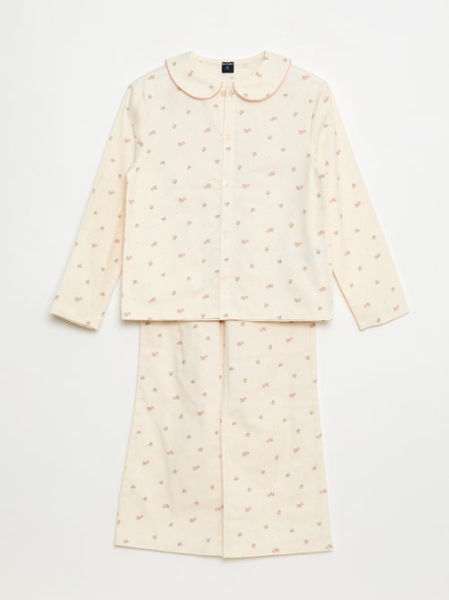 Conjunto de pijama de franela de algodón - Kiabi