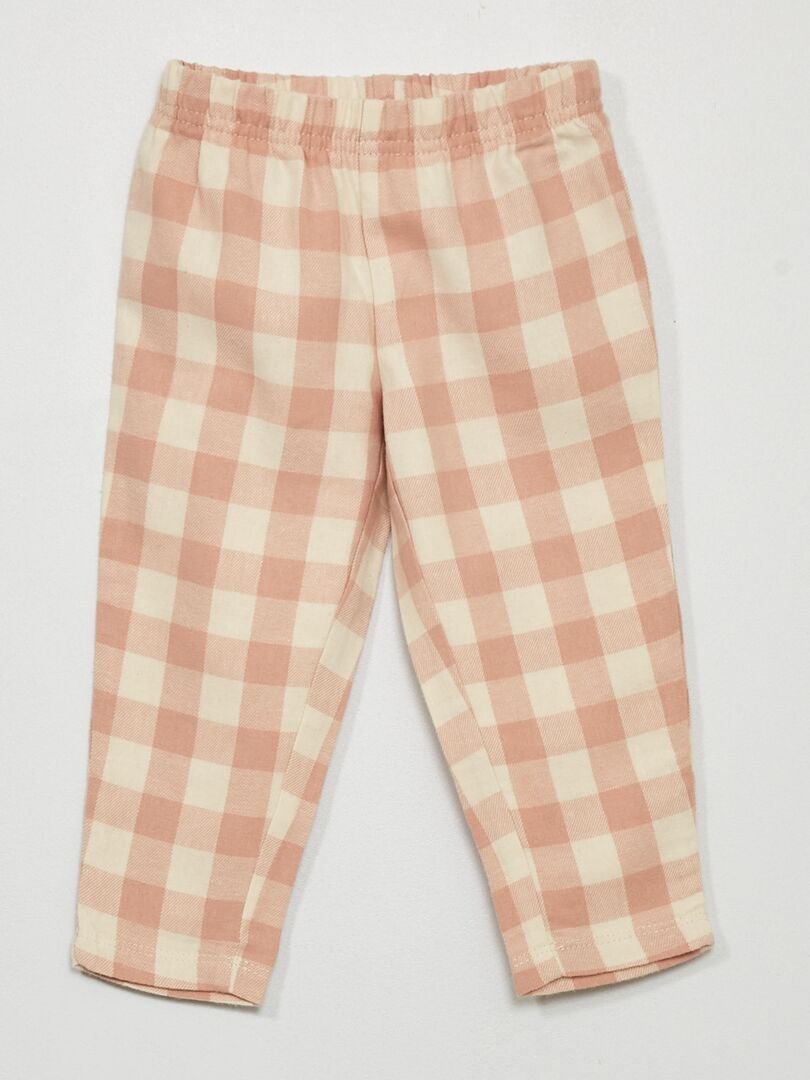 Conjunto de pijama de franela ROSA - Kiabi