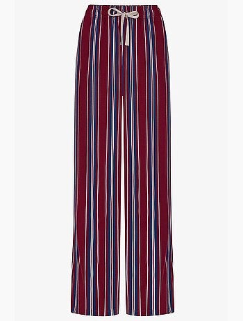Conjunto de pijama de hombre soundwave a rayas, pantalón largo y manga larga penti