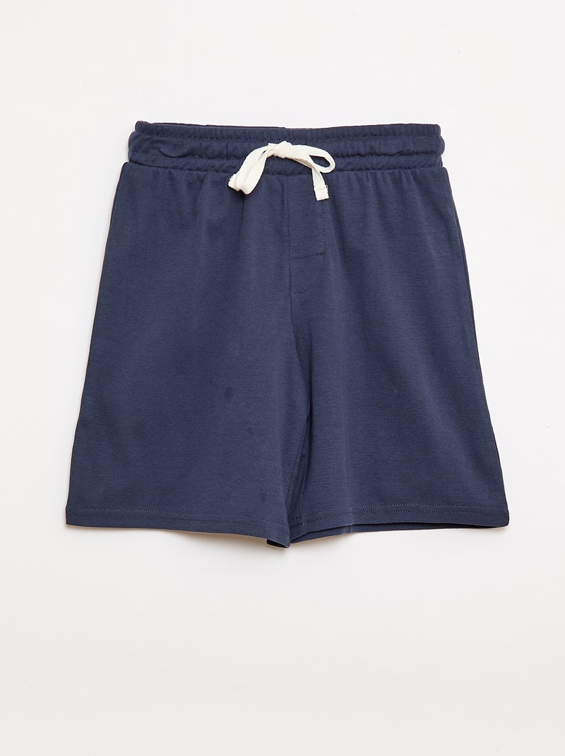 Conjunto de pijama de manga corta en algodón Azul - Kiabi