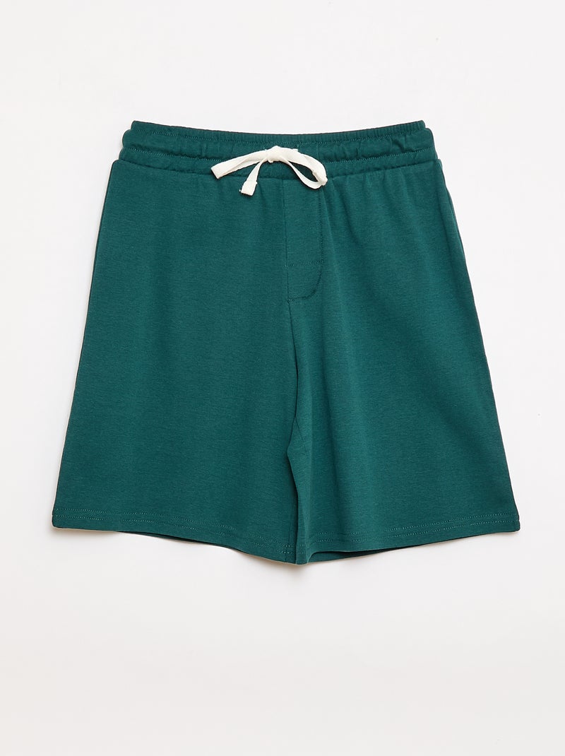 Conjunto de pijama de manga corta en algodón Verde - Kiabi
