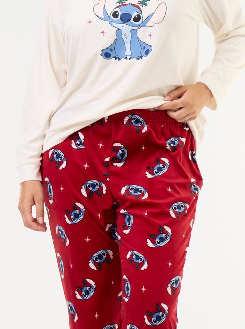 Conjunto de pijama de Navidad de forro polar "Disney" "Stitch" - 2 piezas - Kiabi Conjunto de pijama de Navidad de forro polar "Disney" "Stitch" - 2 piezas - Kiabi