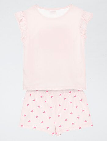 Conjunto de pijama de pantalón corto + camiseta 'Peppa Pig' - 2 piezas