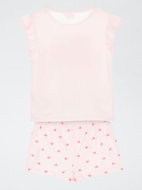 Conjunto de pijama de pantalón corto + camiseta 'Peppa Pig' - 2 piezas - Kiabi