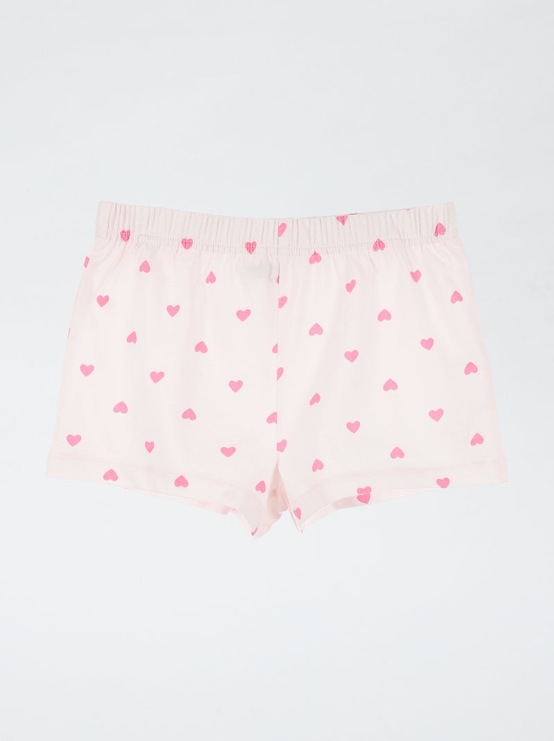 Conjunto de pijama de pantalón corto + camiseta 'Peppa Pig' - 2 piezas Rosa - Kiabi