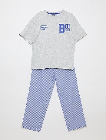 Conjunto de pijama de popelina - 2 piezas