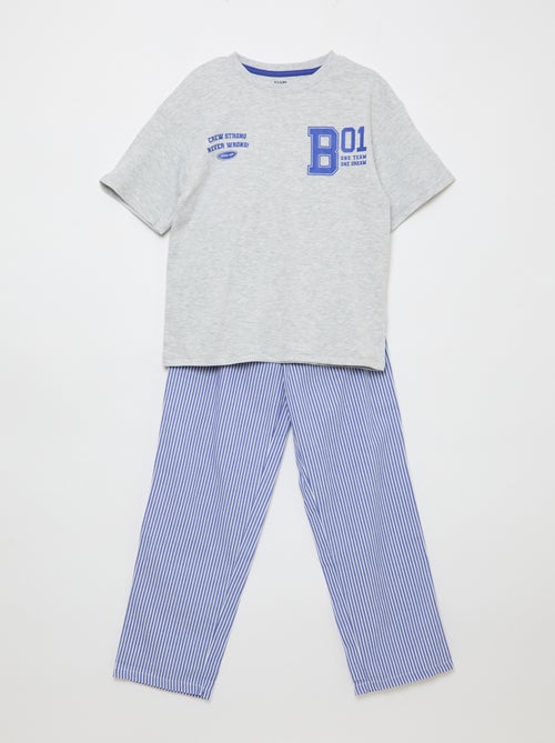 Conjunto de pijama de popelina - 2 piezas - Kiabi