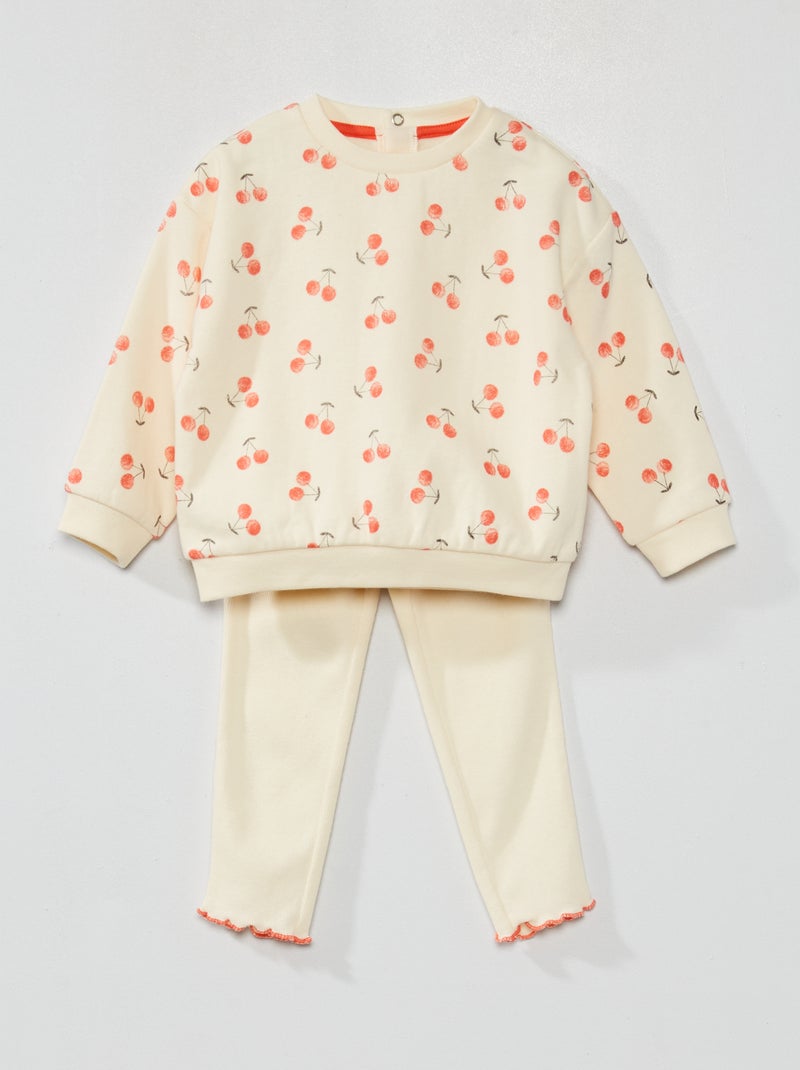 Conjunto de pijama de punto BLANCO - Kiabi
