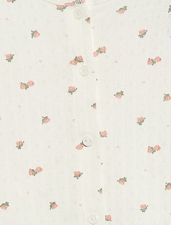 Conjunto de pijama de punto calado - 2 piezas