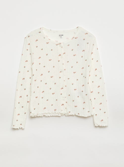 Conjunto de pijama de punto calado - 2 piezas - Kiabi