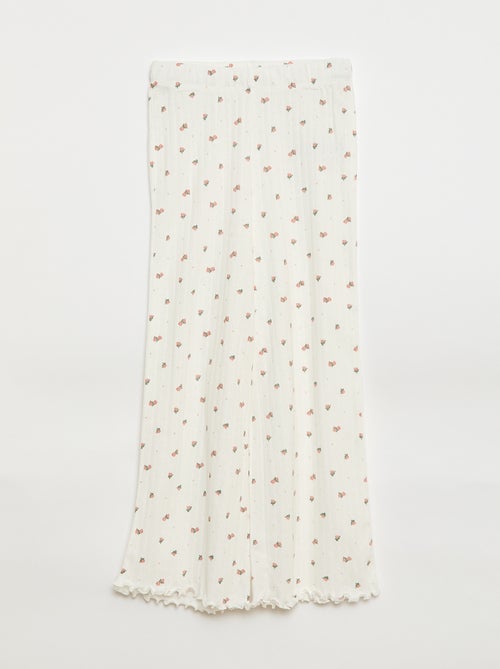 Conjunto de pijama de punto calado - 2 piezas - Kiabi