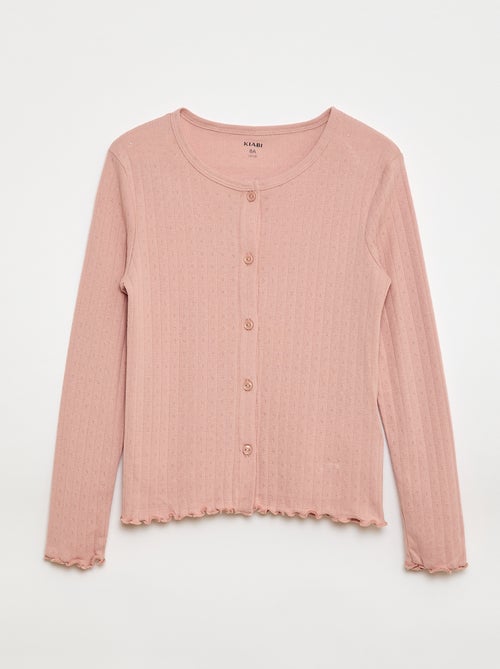 Conjunto de pijama de punto calado - 2 piezas - Kiabi