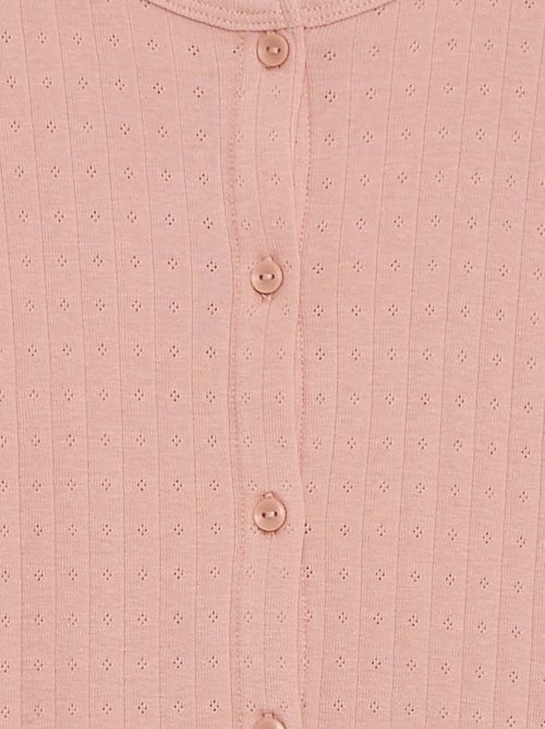 Conjunto de pijama de punto calado - 2 piezas - Kiabi