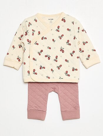 Conjunto de pijama de punto de algodón