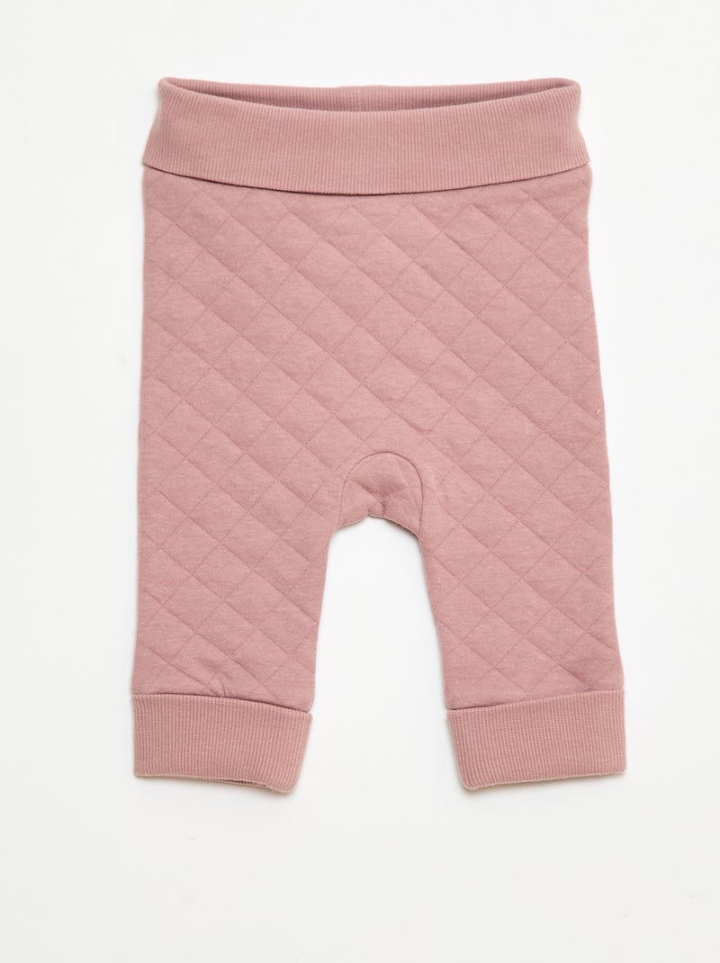 Conjunto de pijama de punto de algodón Blanco - Kiabi