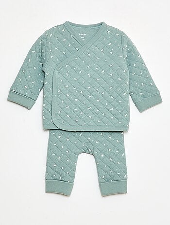 Conjunto de pijama de punto de algodón