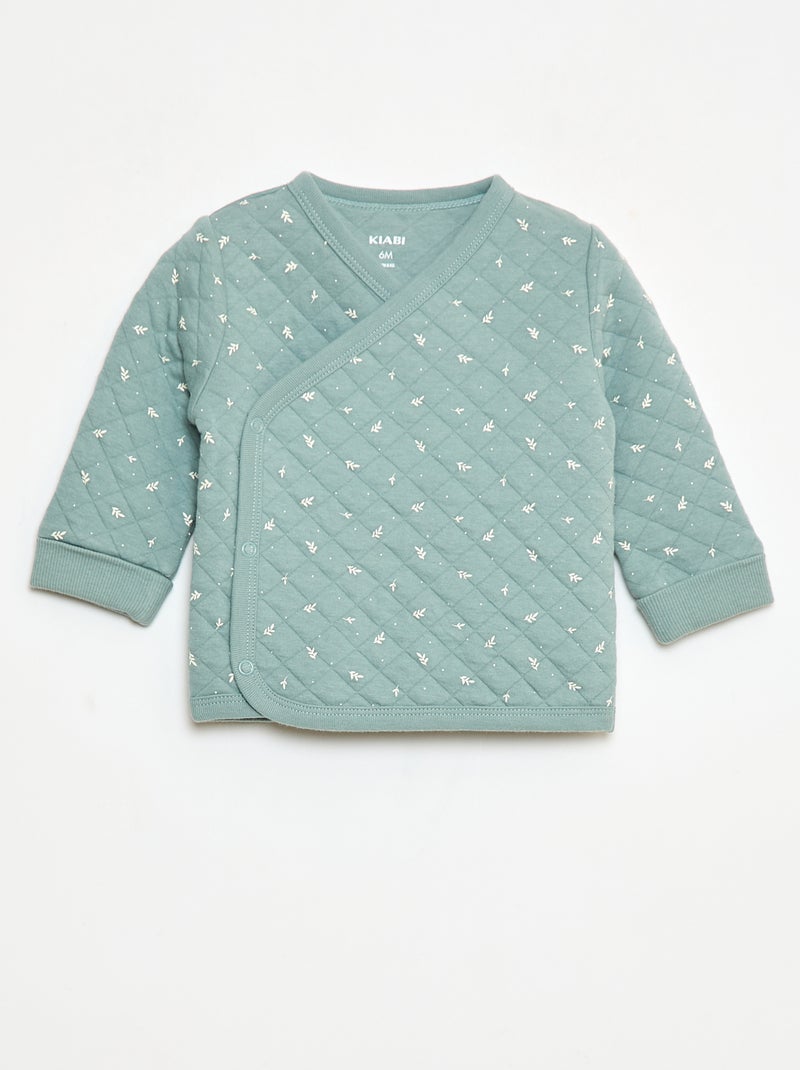 Conjunto de pijama de punto de algodón Verde - Kiabi
