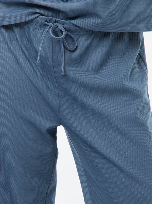 Conjunto de pijama de punto gofrado 2 piezas - Kiabi