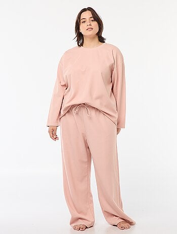 Conjunto de pijama de punto gofrado 2 piezas