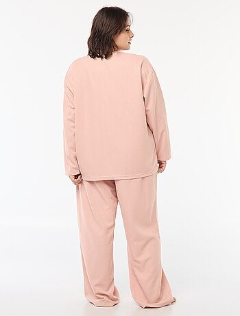 Conjunto de pijama de punto gofrado 2 piezas