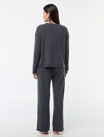 Conjunto de pijama de punto liso