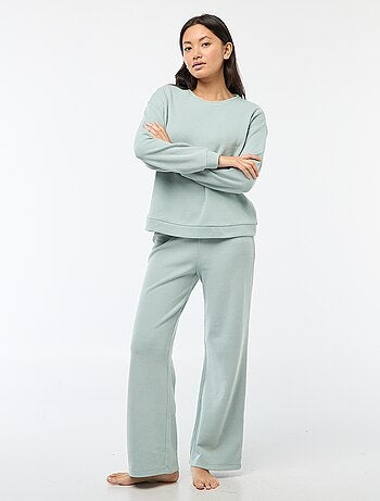 Conjunto de pijama de punto liso