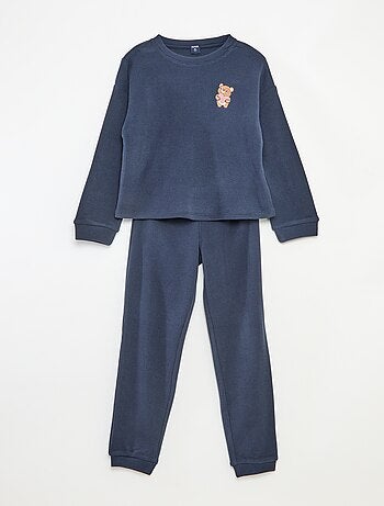 Conjunto de pijama de punto liso