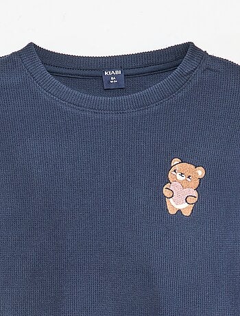 Conjunto de pijama de punto liso