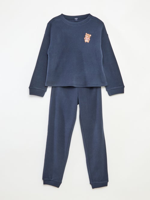 Conjunto de pijama de punto liso - Kiabi