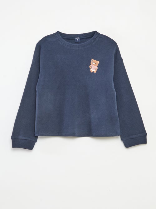 Conjunto de pijama de punto liso - Kiabi