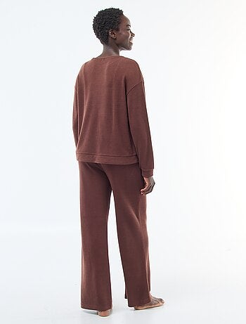 Conjunto de pijama de punto liso