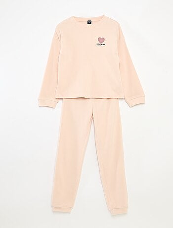 Conjunto de pijama de punto liso