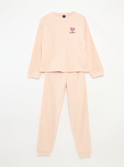 Conjunto de pijama de punto liso - Kiabi