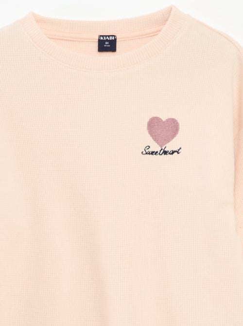 Conjunto de pijama de punto liso - Kiabi