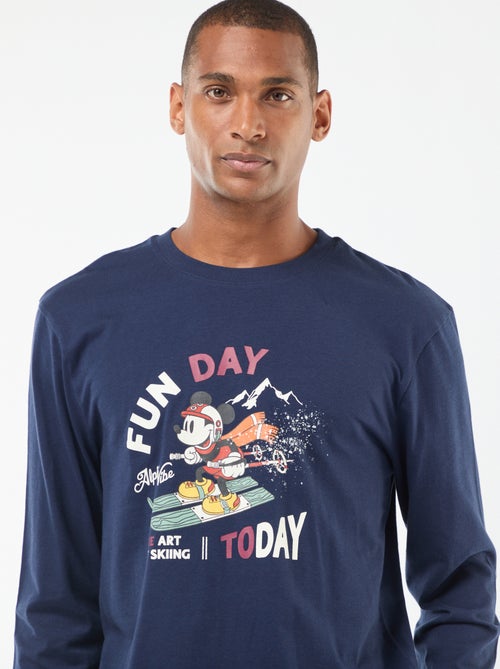 Conjunto de pijama de punto "Mickey" "Disney" camiseta + pantalón - 2 piezas - Kiabi