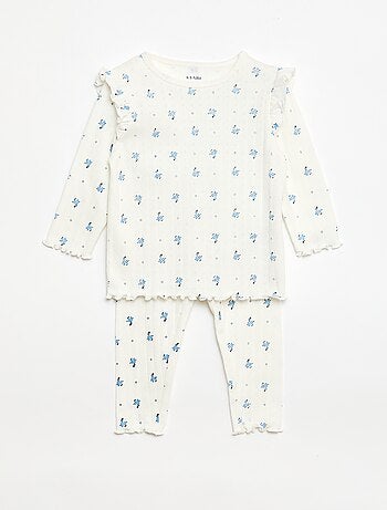 Conjunto de pijama de punto plumeti - 2 piezas
