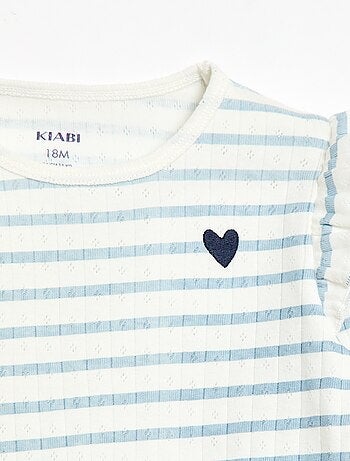 Conjunto de pijama de punto plumeti - 2 piezas