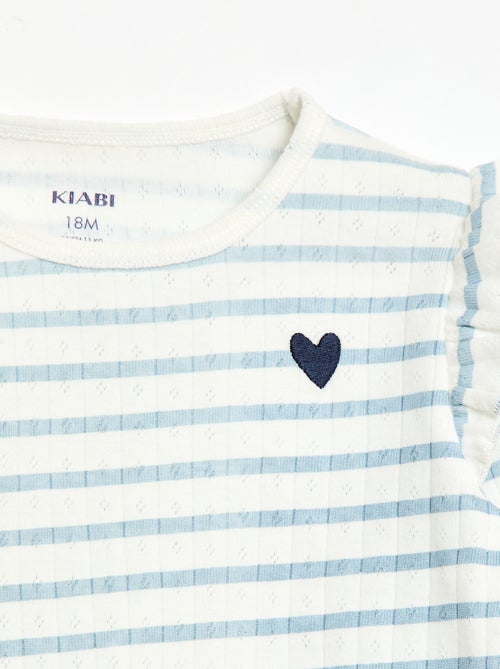 Conjunto de pijama de punto plumeti - 2 piezas - Kiabi