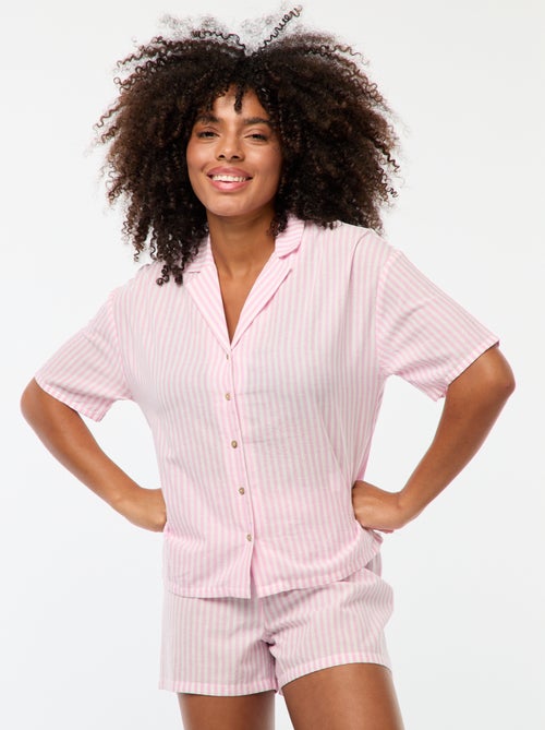 Conjunto de pijama de rayas - 2 piezas - Kiabi