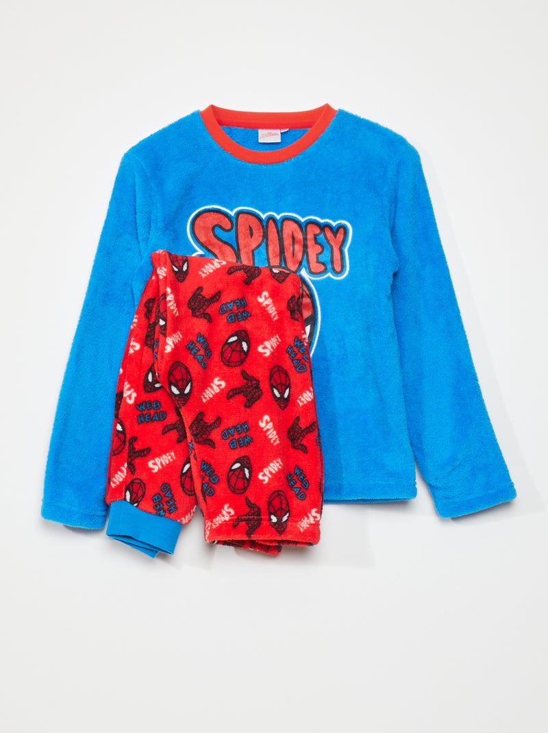 Conjunto de pijama de tejido polar 'Iron-Man' - 2 piezas azul marino - Kiabi
