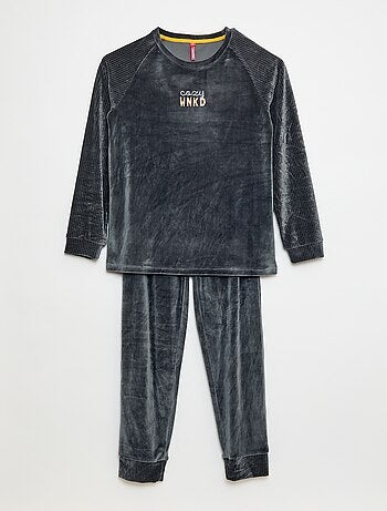Conjunto de pijama de terciopelo - 2 piezas