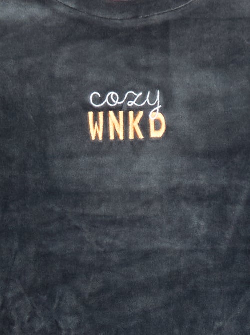 Conjunto de pijama de terciopelo - 2 piezas - Kiabi Conjunto de pijama de terciopelo - 2 piezas - Kiabi