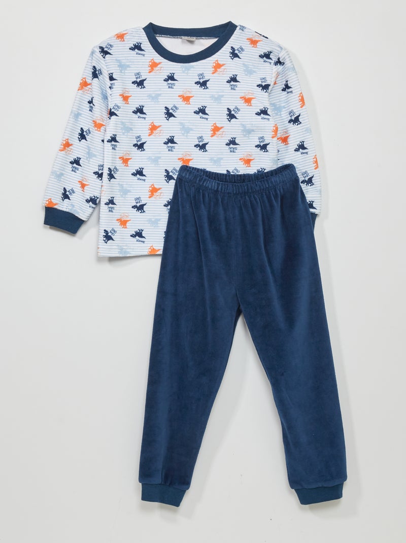 Conjunto de pijama de terciopelo  - 2 piezas NARANJA - Kiabi