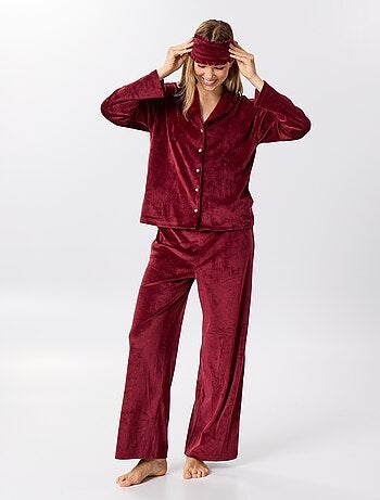 Conjunto de pijama de terciopelo - 2 piezas