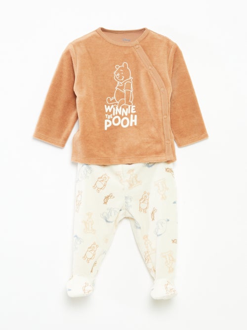 Conjunto de pijama de terciopelo 'Disney' camiseta + pantalón - 2 piezas - Kiabi