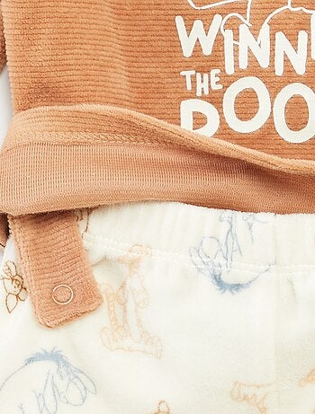 Conjunto de pijama de terciopelo 'Disney' top + pantalón - 2 piezas