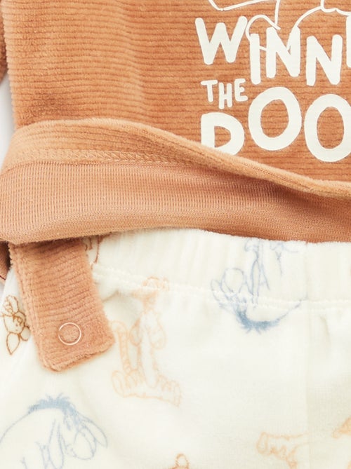 Conjunto de pijama de terciopelo 'Disney' top + pantalón - 2 piezas - Kiabi