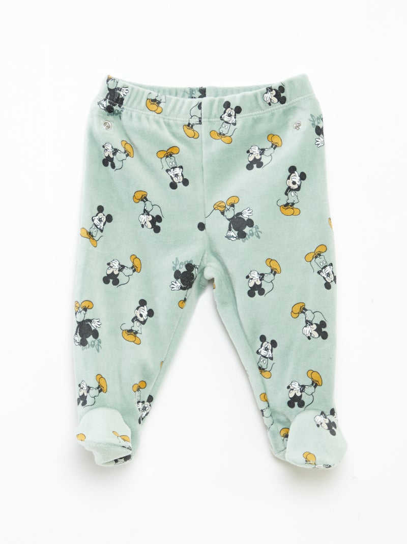 Conjunto de pijama de terciopelo 'Disney' top + pantalón - 2 piezas Verde - Kiabi