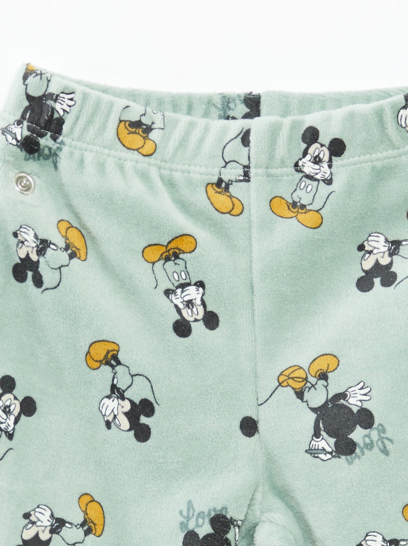 Conjunto de pijama de terciopelo 'Disney' top + pantalón - 2 piezas Verde - Kiabi
